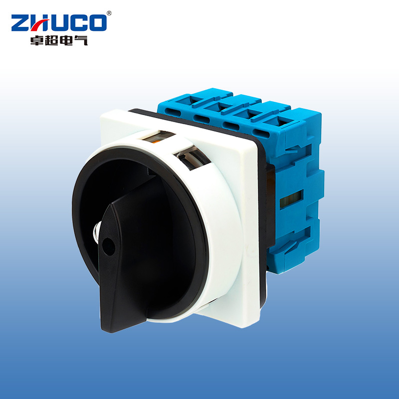 ZHUCO SZD11-25/400010 Grau Schwarz Panel OFF-ON Zwei-Pitch Dreiphasen Vierleiter Lastleistungsschalter mit Vorhängeschloss Panelhalterung