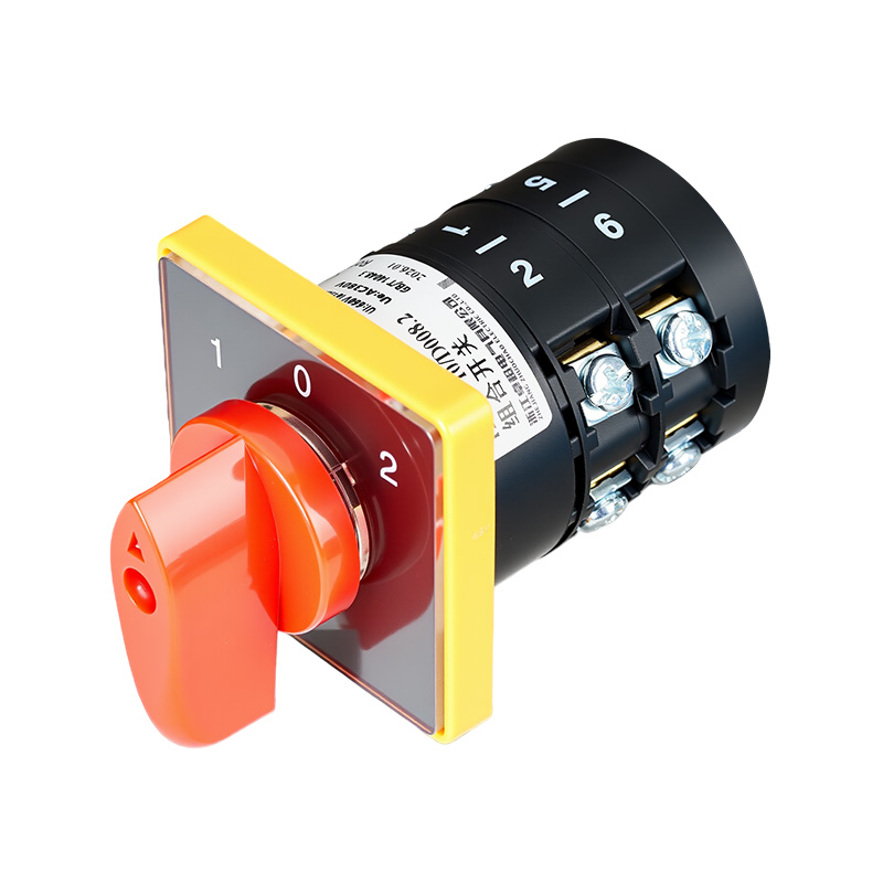 ZHUCO HZ5B-10/D008.2 1-0-2 Dreistellungs-Kombinationsschalter mit zwei Abschnitten