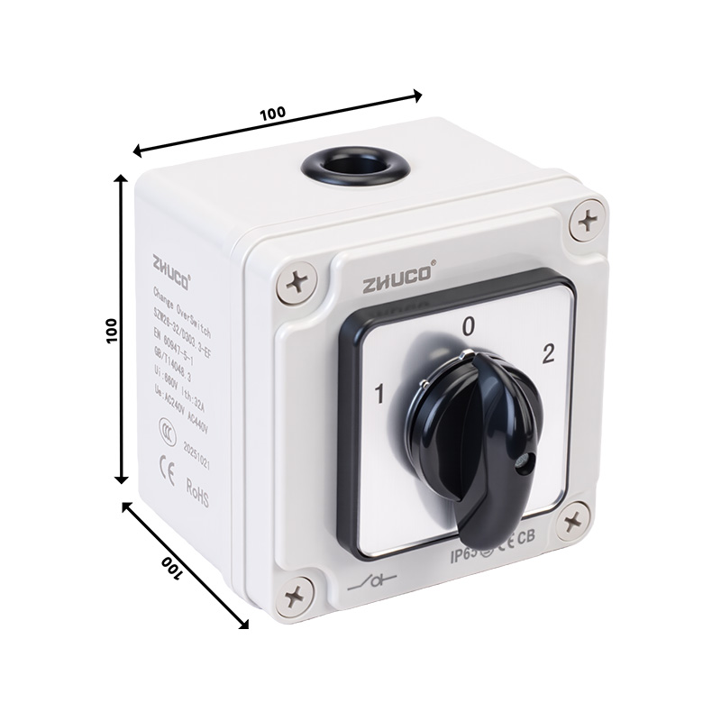 ZHUCO SZW26-32/D303.3EF Dreikreis-IP65-geschützter Umschalter