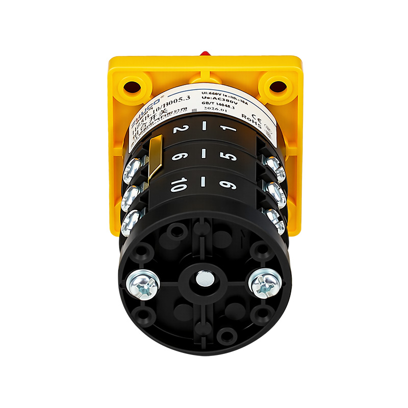 ZHUCO HZ5B-10/B005.3 1-0-2 Dreistellungs-Kombinationsschalter mit drei Abschnitten und Selbstrückstellung