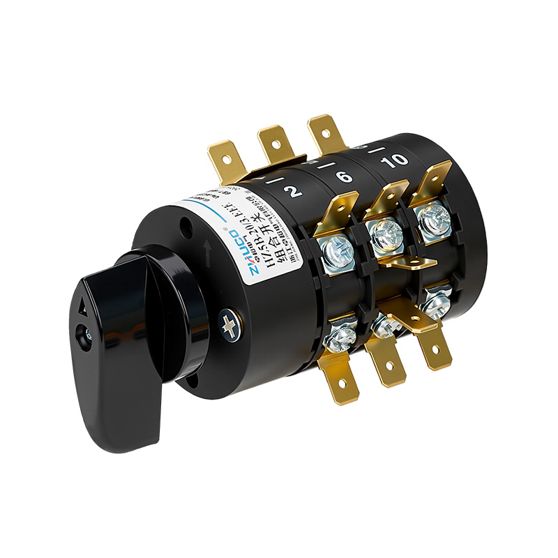 ZHUCO HZ5B-20/3.EEE 0-1-2-3-4 Fünfstellungs-Kombinationsschalter mit drei Abschnitten ZHUCO HZ5B-20/3.EEE 0-1-2-3-4 Fünfstellungs-Kombinationsschalter mit drei Abschnitten