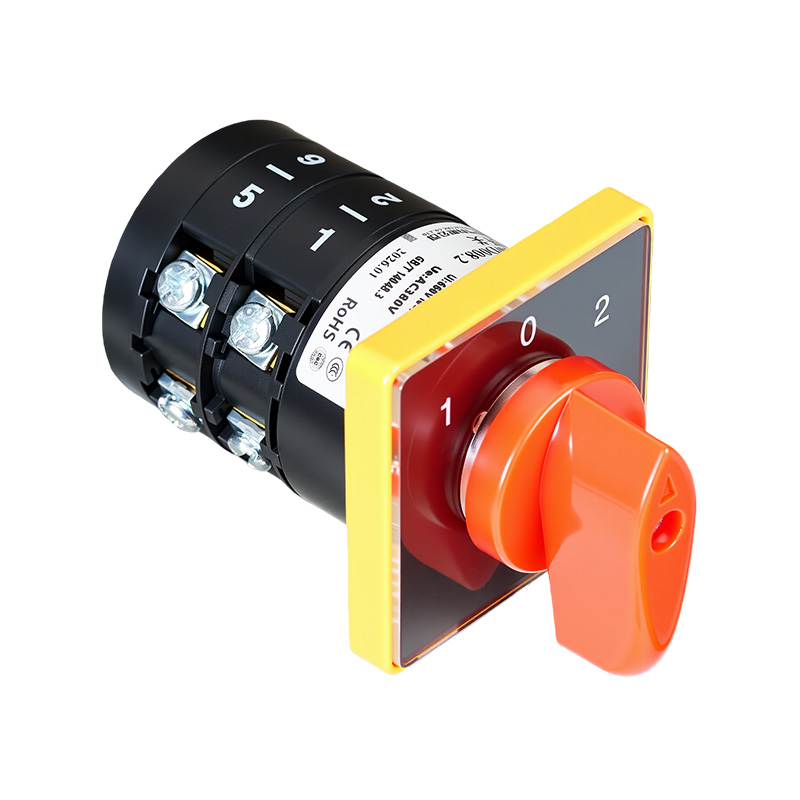 ZHUCO HZ5B-10/D008.2 1-0-2 Dreistellungs-Kombinationsschalter mit zwei Abschnitten