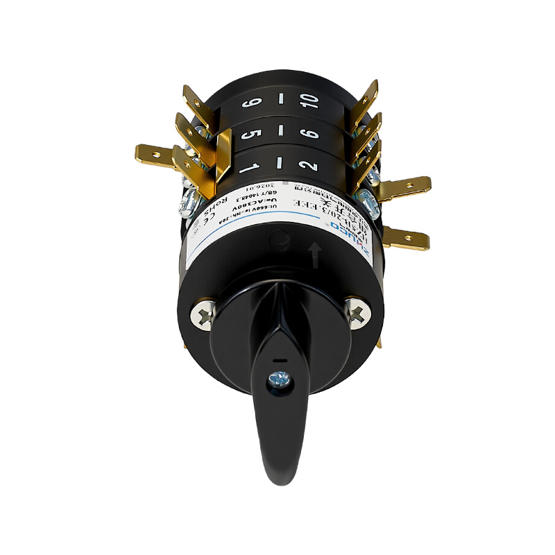 ZHUCO HZ5B-20/3.EEE 0-1-2-3-4 Fünfstellungs-Kombinationsschalter mit drei Abschnitten ZHUCO HZ5B-20/3.EEE 0-1-2-3-4 Fünfstellungs-Kombinationsschalter mit drei Abschnitten