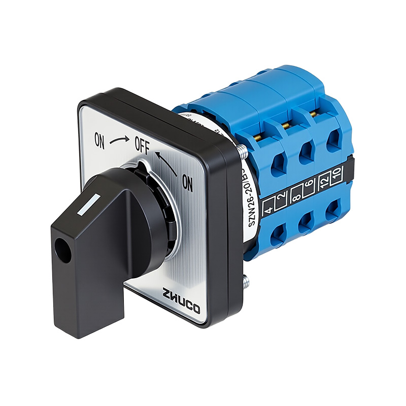 ZHUCO SZW26-20/B303.3 EIN-AUS-EIN Dreistellungs-Dreiteiler-Umschalter mit Selbstrückstellung