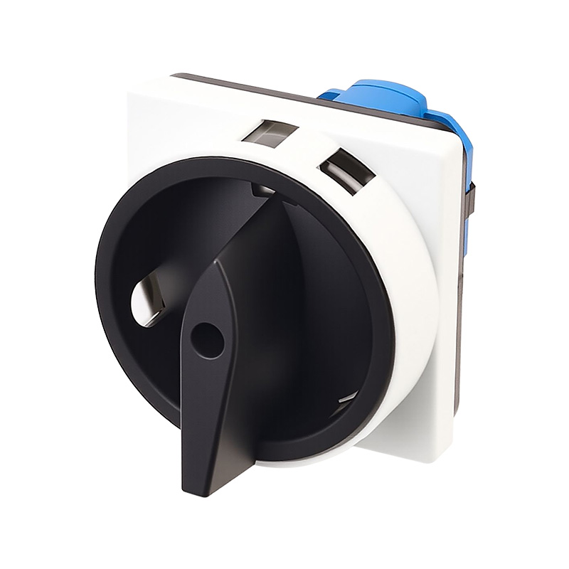 ZHUCO SZW26-20/2GS Grau-schwarzer AUS-EIN-Zweiteiler-Netzschalter mit zwei Positionen