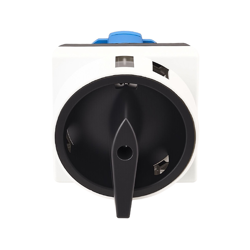 ZHUCO SZW26-20/2GS Grau-schwarzer AUS-EIN-Zweiteiler-Netzschalter mit zwei Positionen