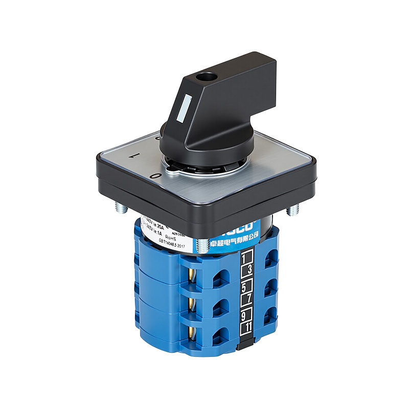 ZHUCO SZW26-20 0-2.3 0-1-2 Dreistellungs-Dreiteiler-Umschalter