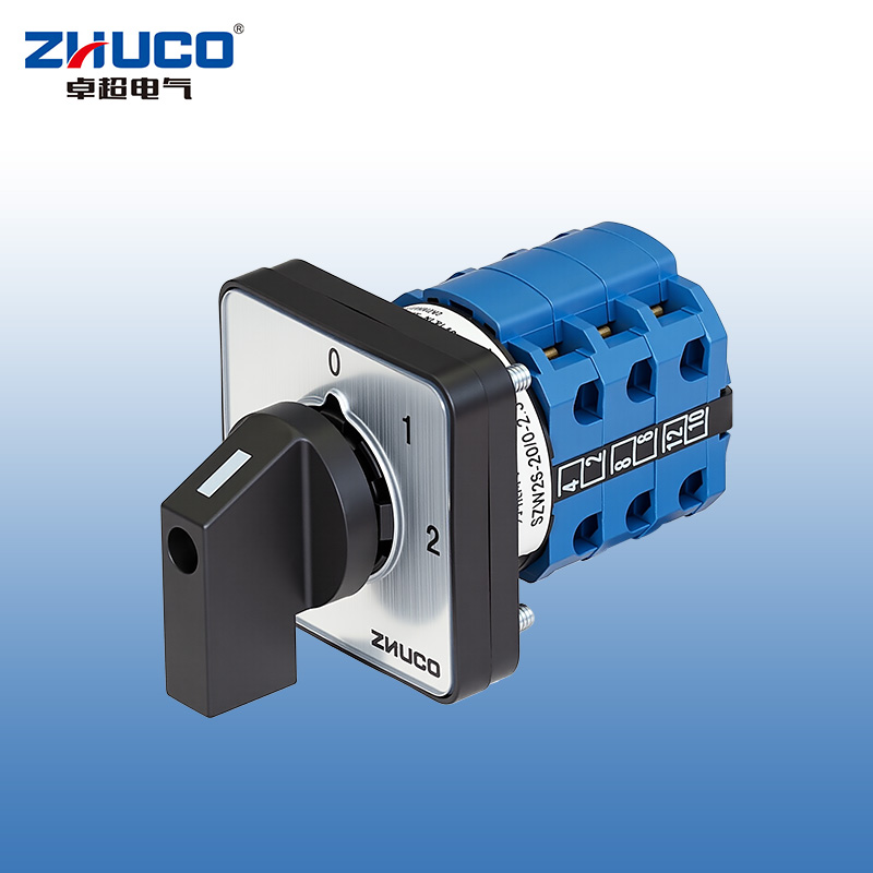 ZHUCO SZW26-20 0-2.3 0-1-2 Dreistellungs-Dreiteiler-Umschalter