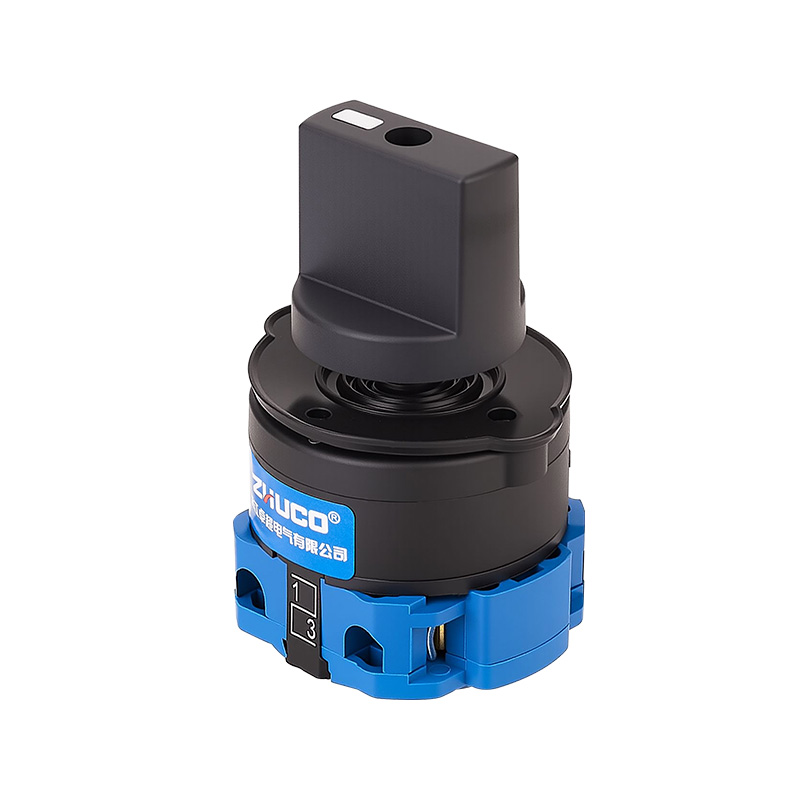 ZHUCO SZW26-20/D101.1OM Dreistellungs-Einteiler-Umschalter mit zwei Löchern