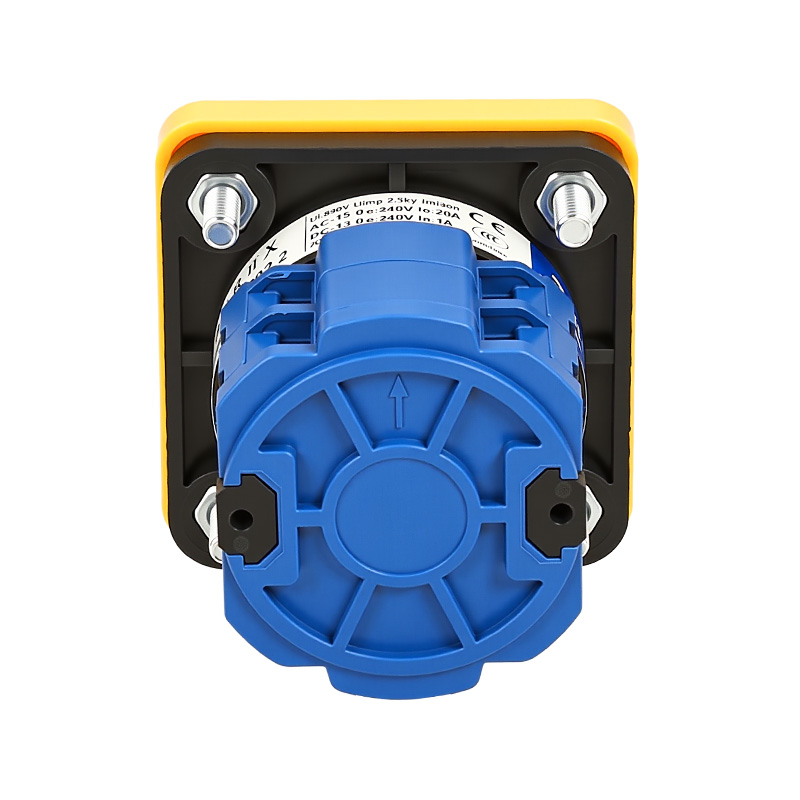 ZHUCO SZW26-20/D202.2 Gelbes Panel, roter Griff, 1-0-2, Dreistellungs-Zweiteil-Umschalter