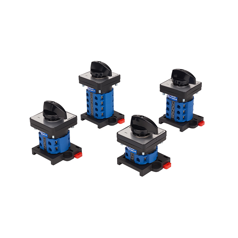 ZHUCO SZW26-20 D202.2-B11R Dreiteiliger Umschalter für DIN-Schienenmontage mit drei Positionen