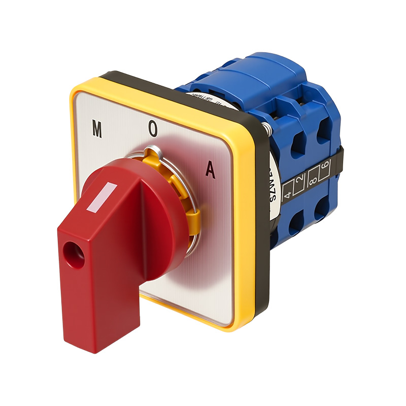 ZHUCO SZW26-20D/202.2 Silberplatte roter Griff 1-0-2 Dreistellungs-Zweiteil-Umschalter