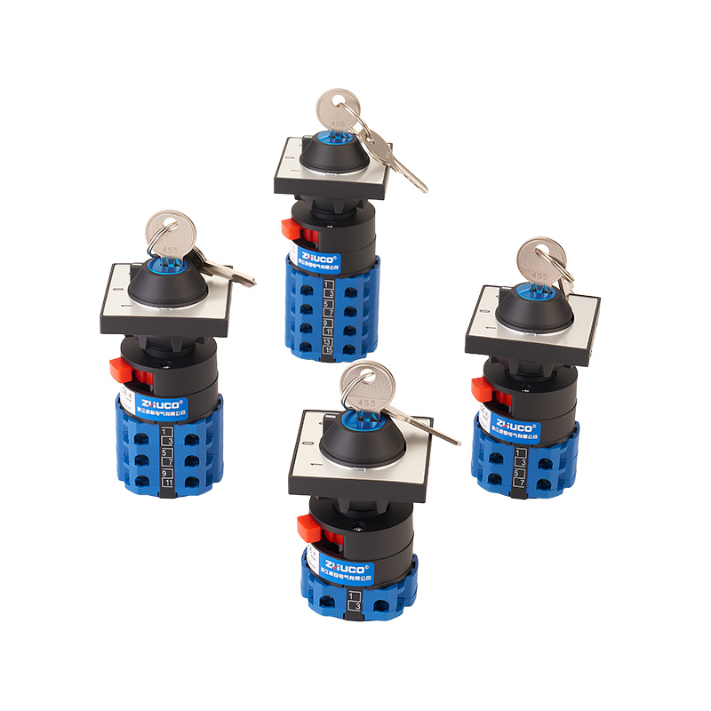 ZHUCO SZW26-20C/D202.2Y Dreistellungs-Umschalter mit zweiteiliger Verriegelung und Einzellochmontage