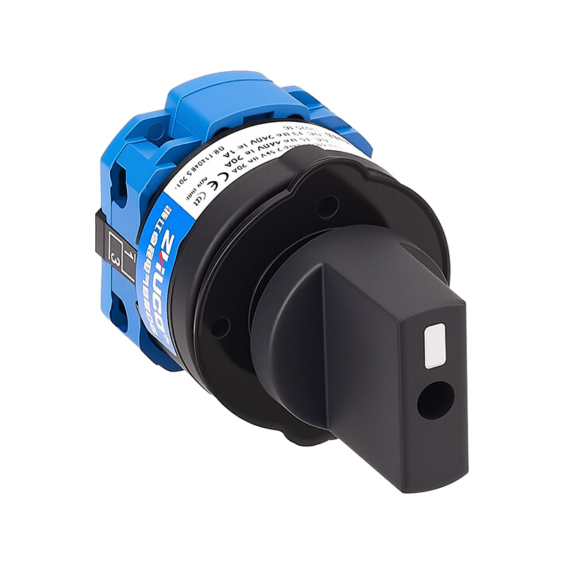 ZHUCO SZW26-20/D101.1OM Dreistellungs-Einteiler-Umschalter mit zwei Löchern