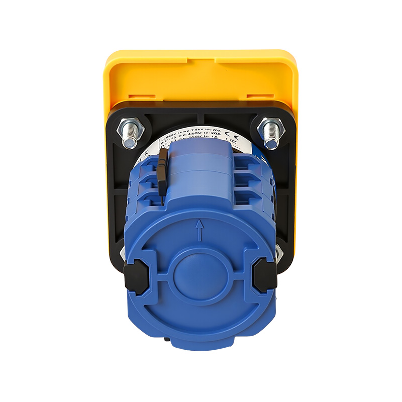 ZHUCO SZW26-20/YH5.3HH Langes silbernes Panel, roter Griff, siebenstufiger Dreikanal-Spannungsumschalter