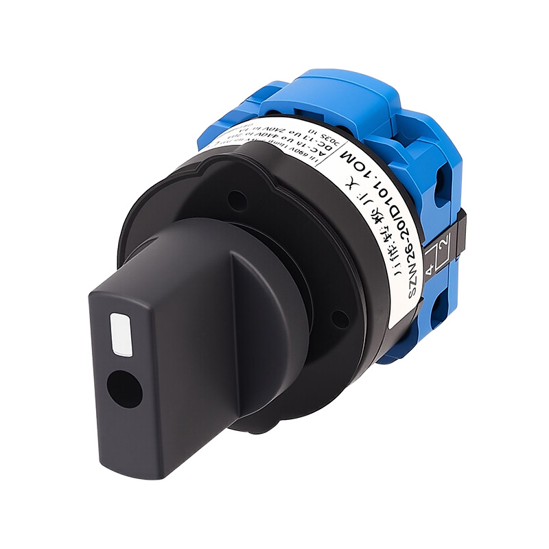 ZHUCO SZW26-20/D101.1OM Dreistellungs-Einteiler-Umschalter mit zwei Löchern