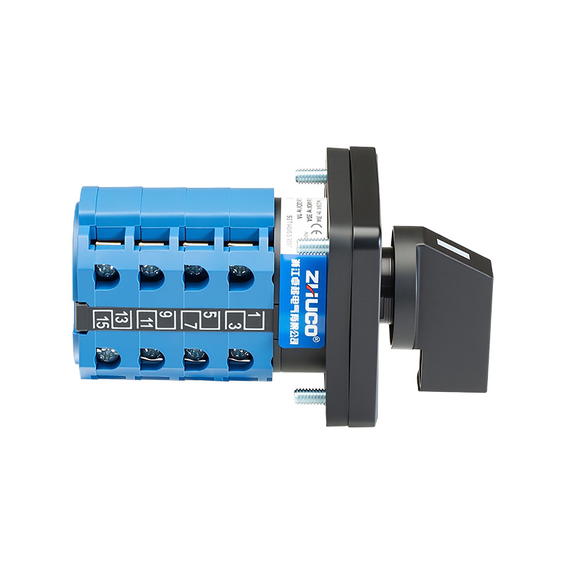 ZHUCO SZW26-20/B404.4 EIN-AUS-EIN Dreistellungs-Vierteil-Umschalter mit Selbstrückstellung