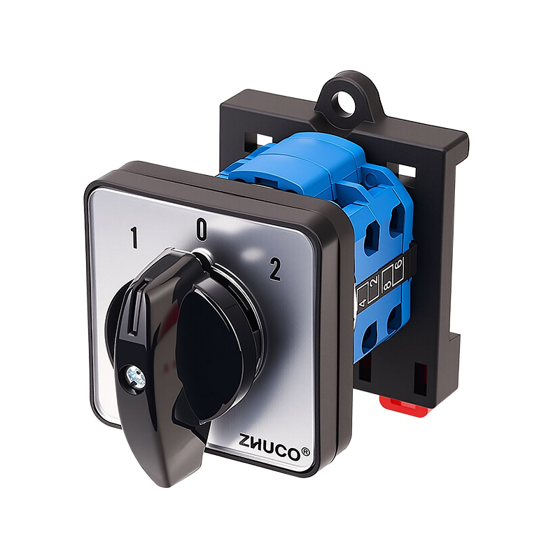 ZHUCO SZW26-20 D202.2-B11R Dreiteiliger Umschalter für DIN-Schienenmontage mit drei Positionen