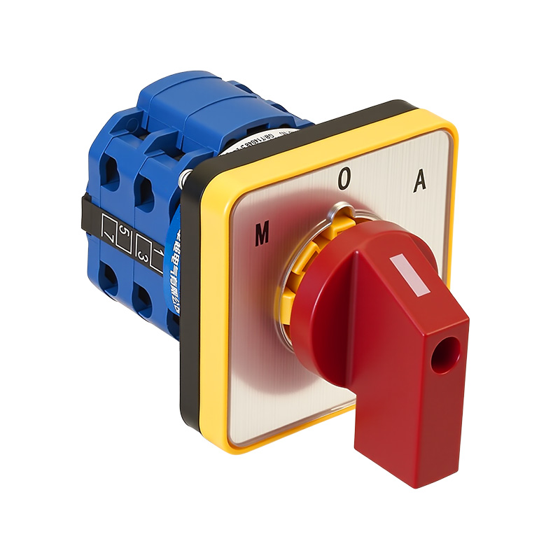 ZHUCO SZW26-20D/202.2 Silberplatte roter Griff 1-0-2 Dreistellungs-Zweiteil-Umschalter