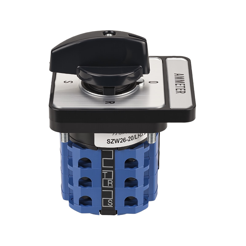 ZHUCO SZW26-20/LH3.3 Runder Langpanel-0-RST-Dreistellungs-Dreikanal-Stromumschalter