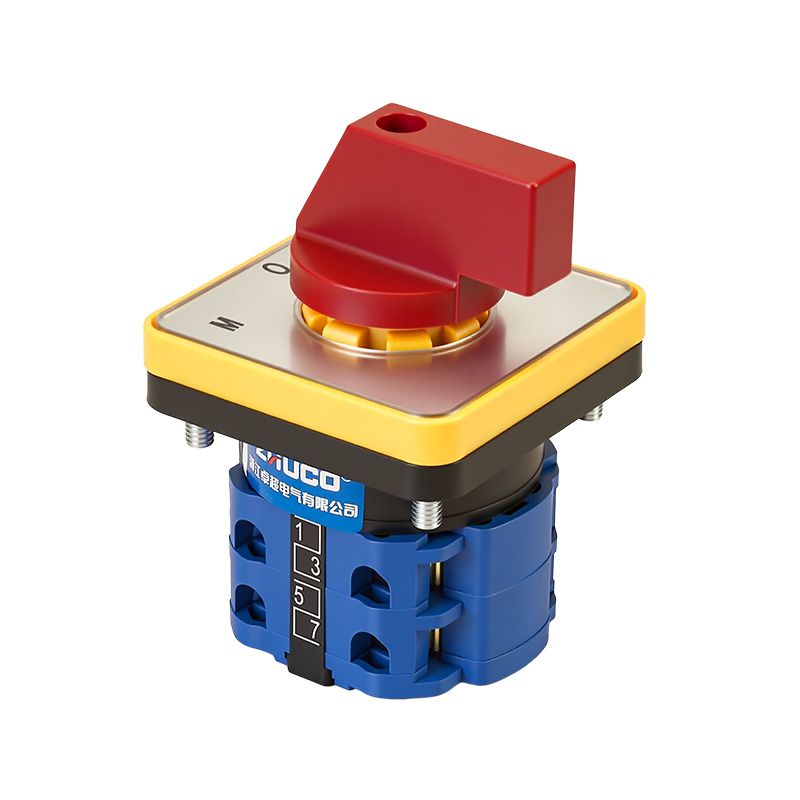 ZHUCO SZW26-20D/202.2 Silberplatte roter Griff 1-0-2 Dreistellungs-Zweiteil-Umschalter