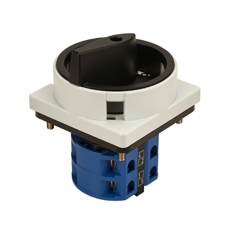 ZHUCO SZW26-32/2GS Grau-schwarzer AUS-EIN-Zweiteiler-Netzschalter mit zwei Positionen