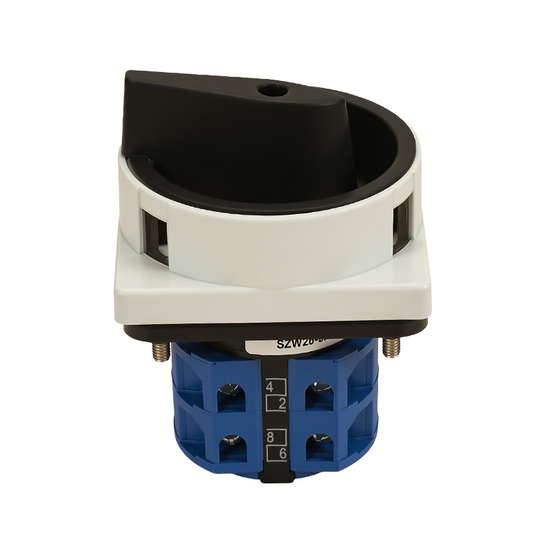 ZHUCO SZW26-32/2GS Grau-schwarzer AUS-EIN-Zweiteiler-Netzschalter mit zwei Positionen