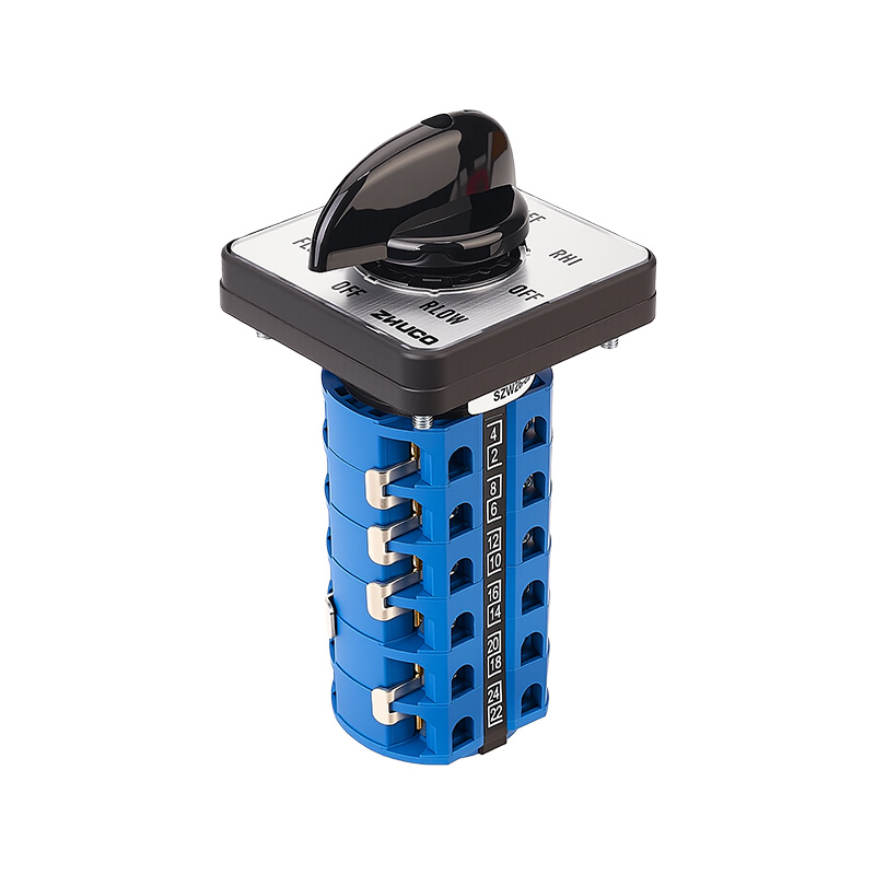 ZHUCO SZW26-25/7206.6 Achtstufiger sechsteiliger Vorwärts-/Rückwärts-Hoch-/Niedergeschwindigkeits-Fräsmaschinen-Umschalter