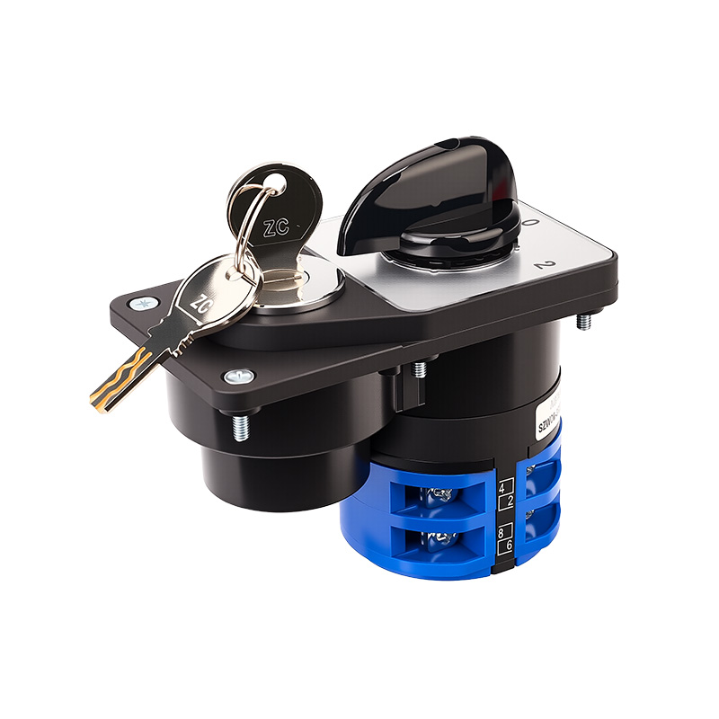 ZHUCO SZW26-32/D202.2YS 1-0-2 Dreiteiliger Umschalter mit elektronischer Verriegelung