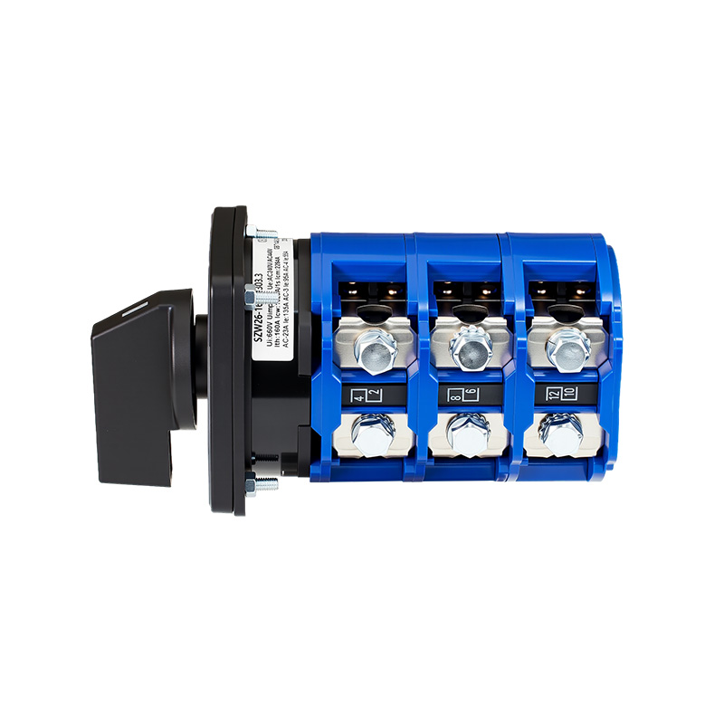 ZHUCO SZW26-160/D303.3 1-0-2 Dreistellungs-Hochstrom-Umschalter mit drei Abschnitten