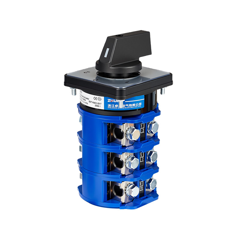 ZHUCO SZW26-160/D303.3 1-0-2 Dreistellungs-Hochstrom-Umschalter mit drei Abschnitten