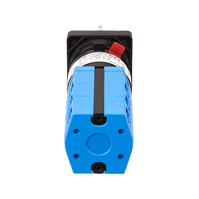 ZHUCO SZW26X-10C/D303.3Y 1-0-2 Dreistellungs-Dreiteiler-Umschalter mit kompakter Verriegelung und Einzellochmontage